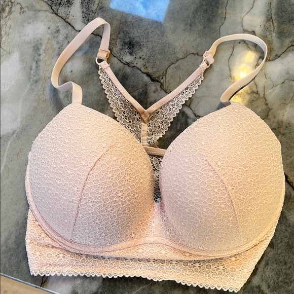 Victoria's Secret Lace and Floral Bra Collection - Gray, Cream, Pink, Black 34DD - Picture 5 of 7